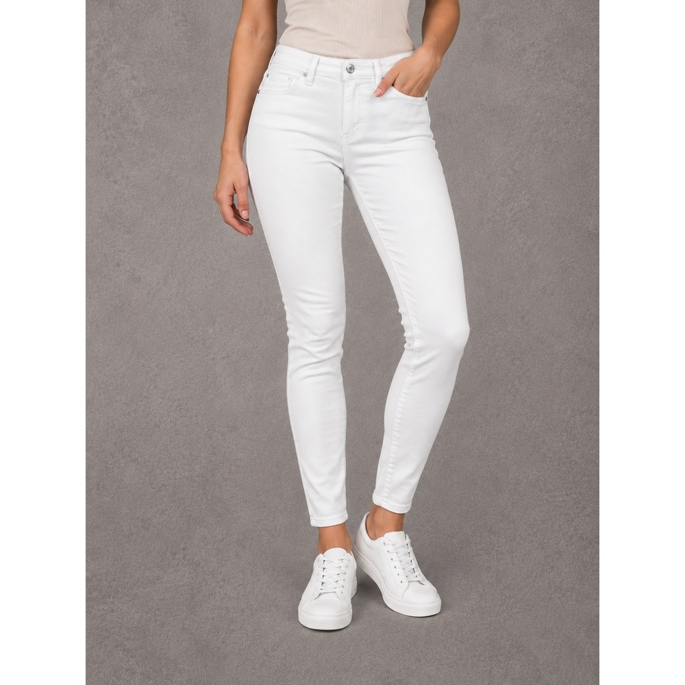 Abercrombie & Fitch Harper Jeans Womens 14R 32x28 White High Rise Super Skinny
